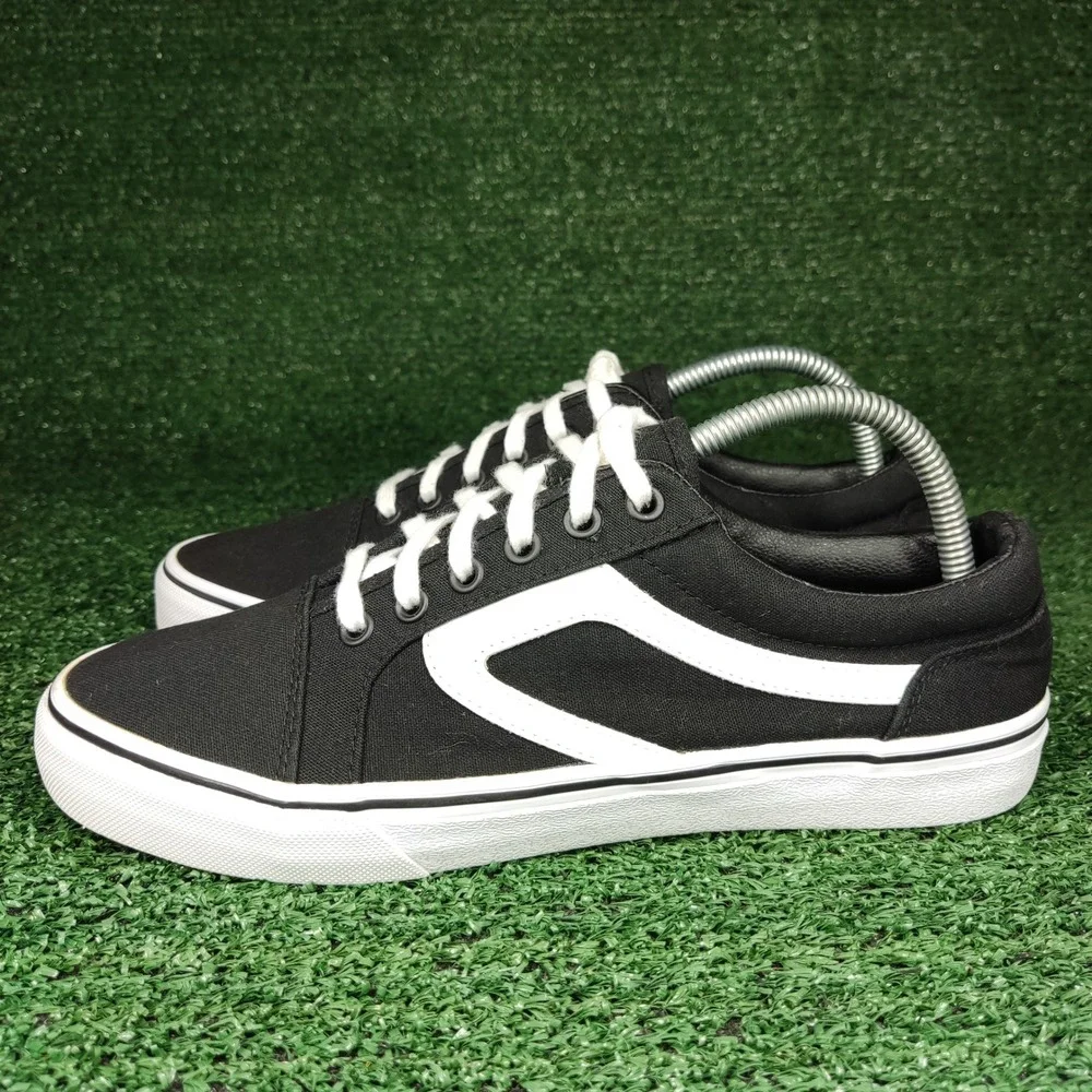 No Boundaries Sneakers Women 8.5 Black Canvas Low Top‎ Memory Foam WMNB40AC005